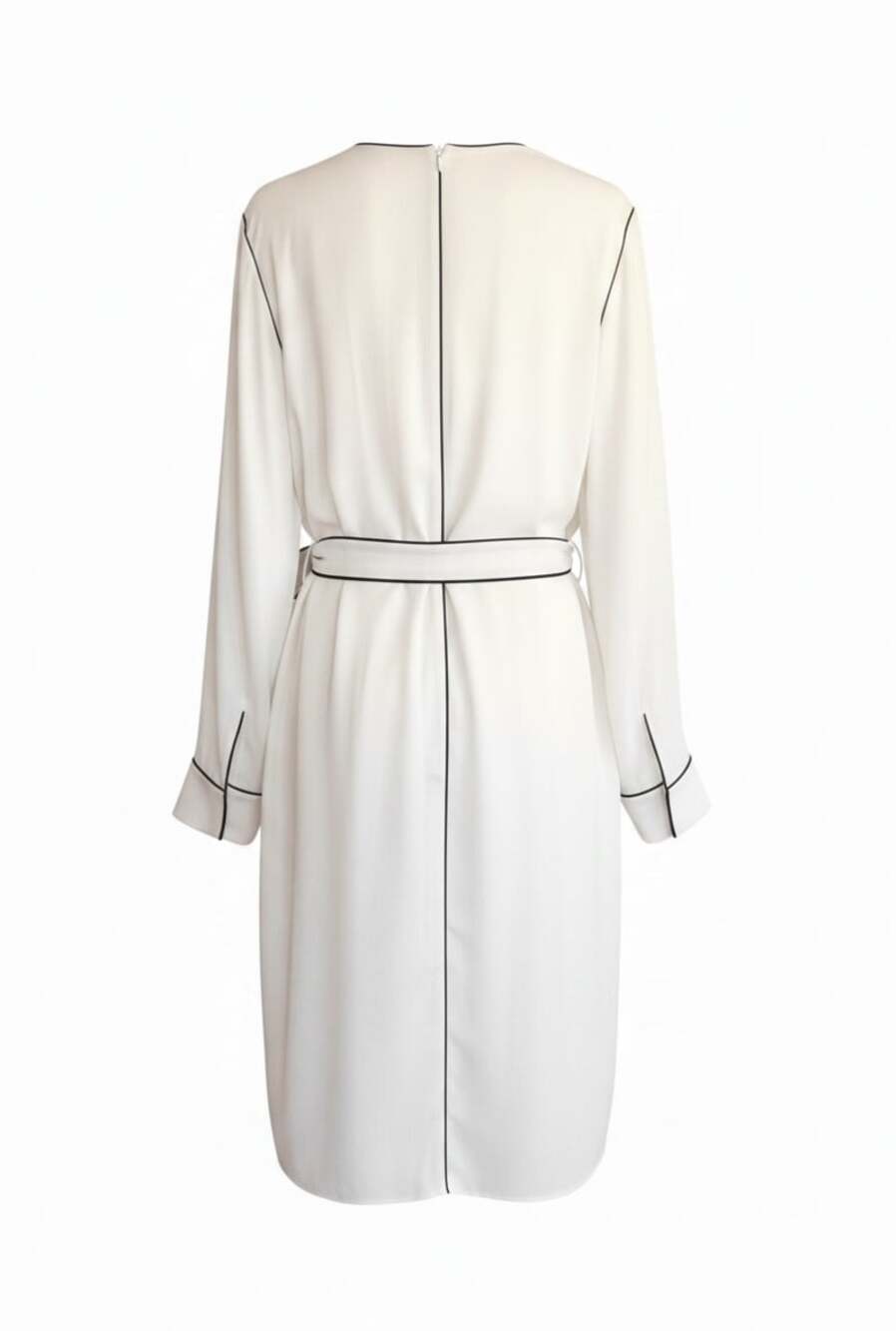 Reiss Elainy Belted Trim Dress in Cream - Picture 2 of 6